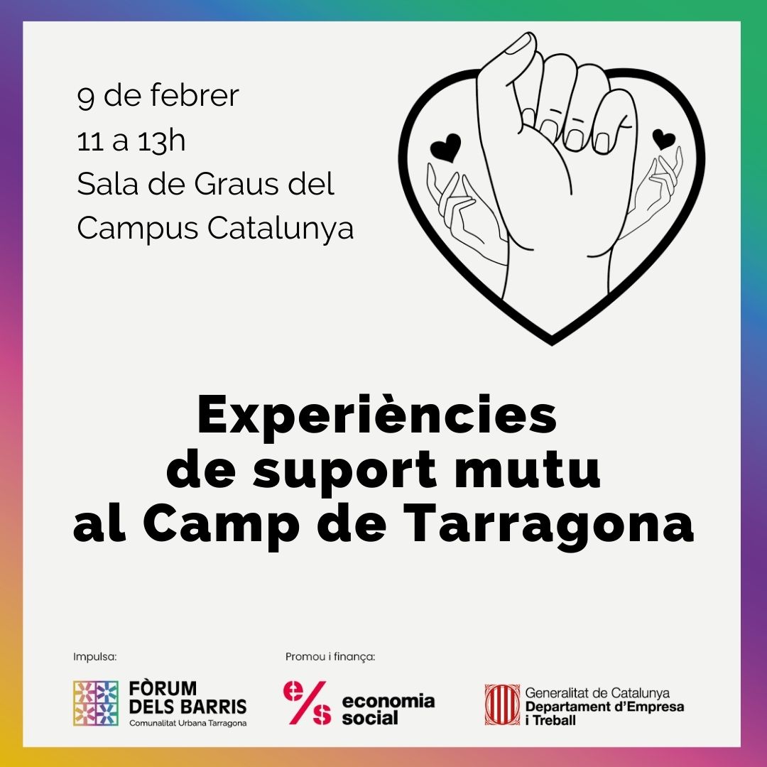 La Comunalitat de Tarragona programa unes Jornades de Suport Mutu